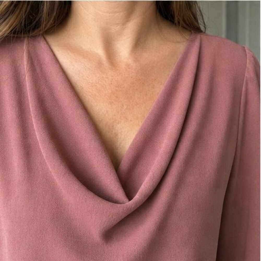 Rust Button Blouse - Picture 4 of 6